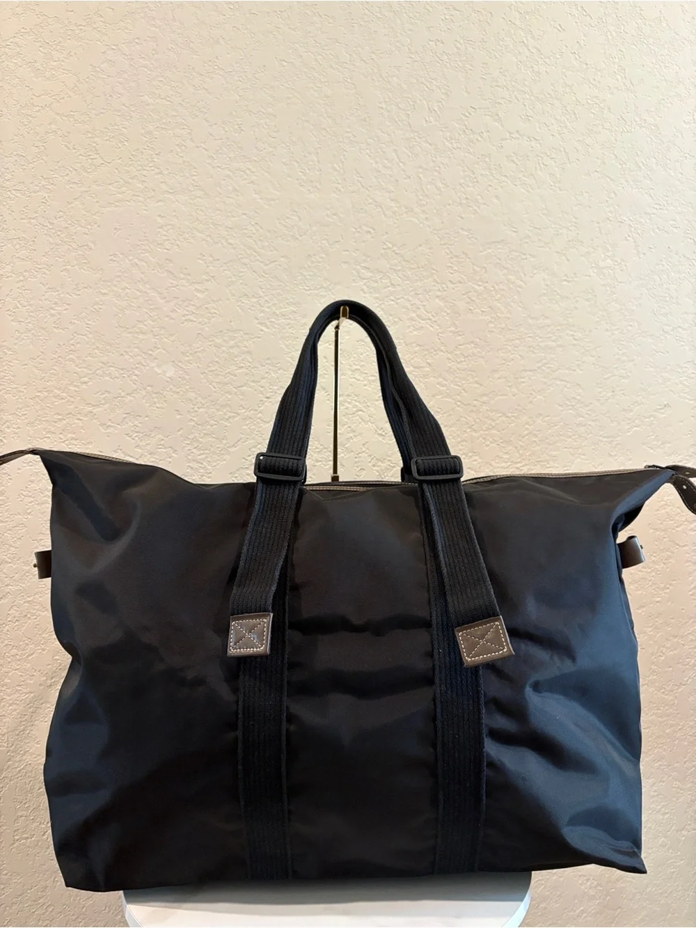 Dunhill Black Unisex Weekend Travel Tote Bag