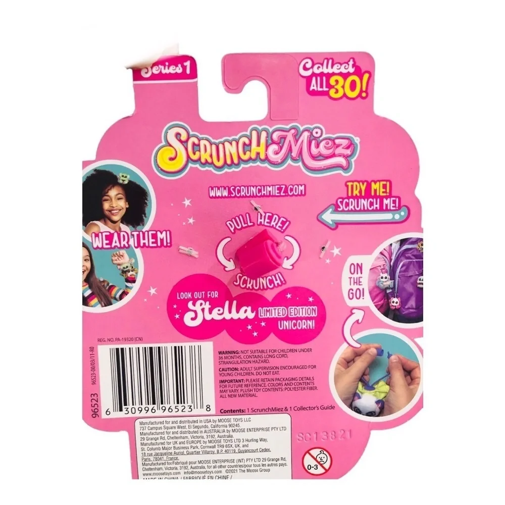 2‎ pack Scrunchmiez sequin unicorn Roxanne and blue pink Lola new
