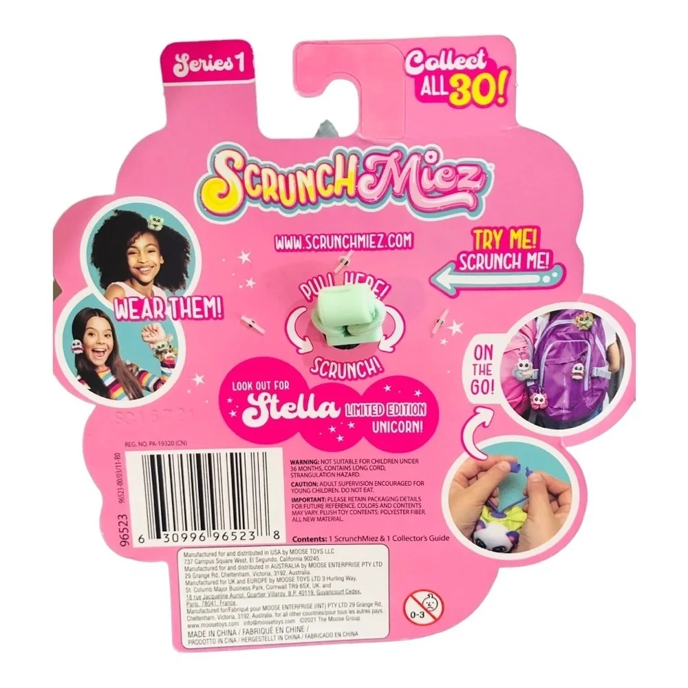 2‎ pack Scrunchmiez sequin unicorn Roxanne and blue pink Lola new