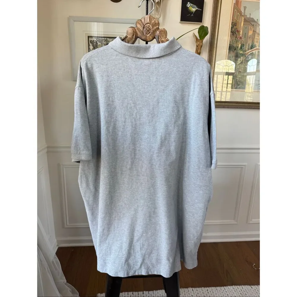 Polo Ralph Lauren Grey Pique Cotton Golf Shirt 5X