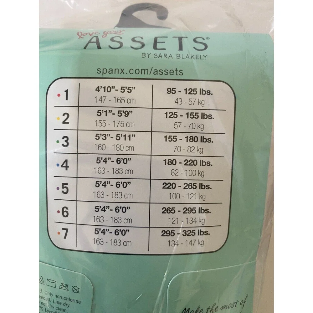 Spanx Love Your Assets Sara Blakely Black Shaping Tights textured  Size 3, 4 & 5