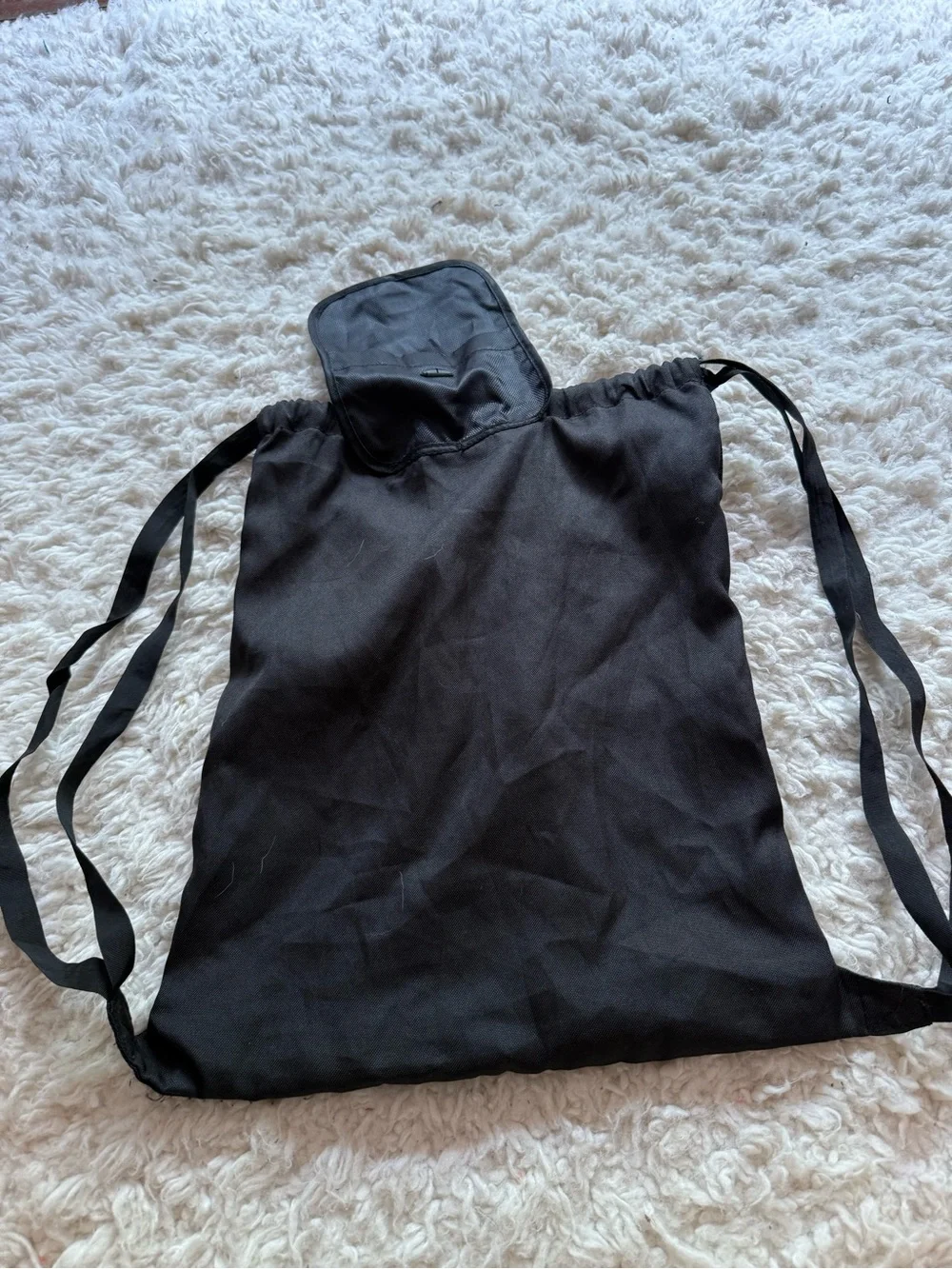 Adidas Black Drawstring Gym Bag