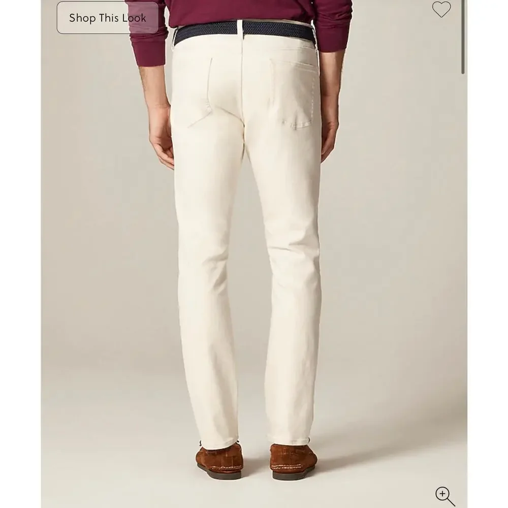J. Crew 484 Slim-fit Bergen five-pocket pant in Black size 35/32
