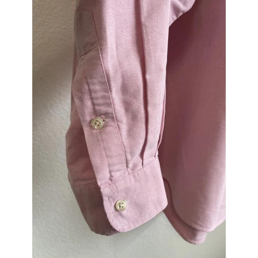 Polo Ralph Lauren Mens Button Pink Shirt Oxford Pony Logo Big Size XL