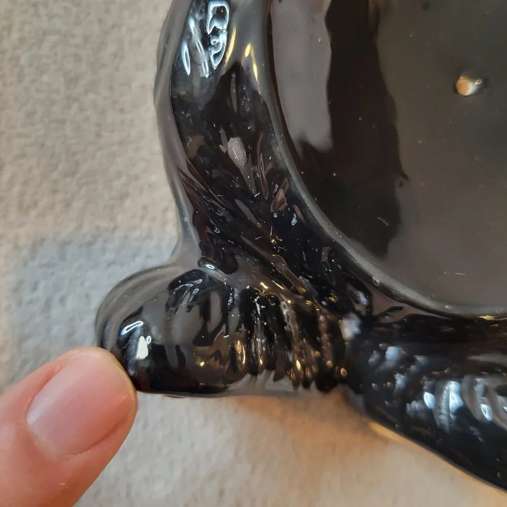 Bear Black Soap Bar Dispenser Vintage