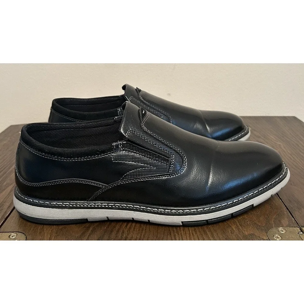 Vance Co. Men's Willis‎ Tru Comfort Foam Round Toe Loafer Color Black Size 10