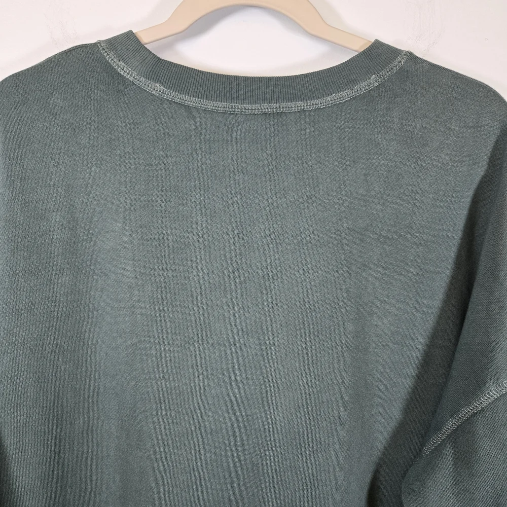 Old Navy Women’s Green Oversized Tunic Sweatshirt Size Medium Cozy Casual‎ Top