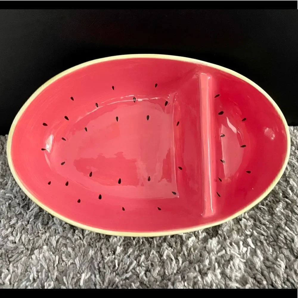 NWT Martha Stewart Watermelon Chip & Dip Tray