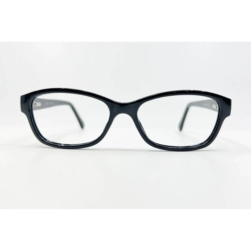 Enhance Eyeglass Frames Womens Black Cat Eye Paris France 3906 51-16-135