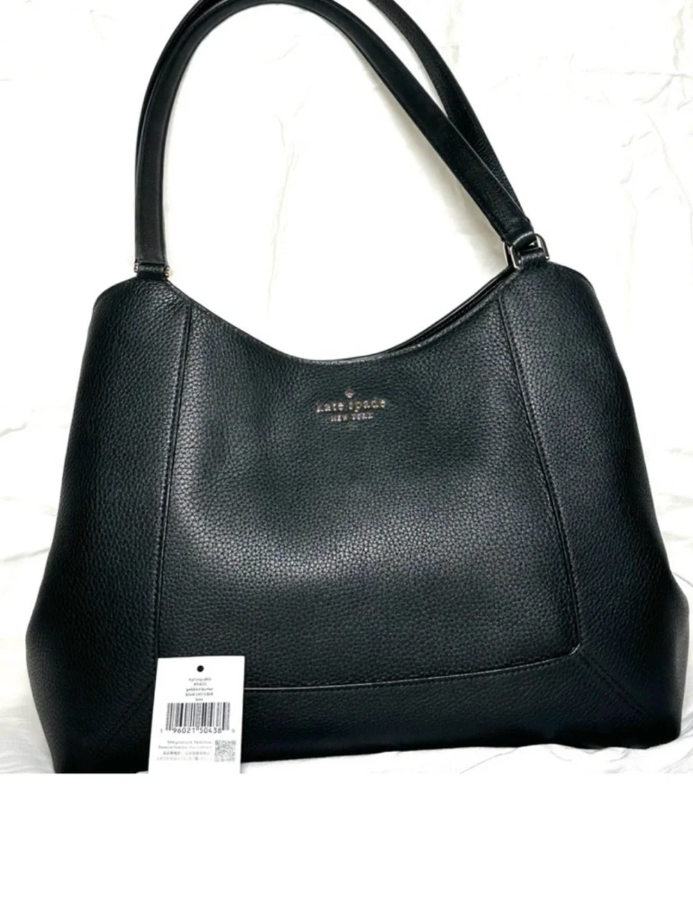 KATE SPADE NEW YORK LENA large triple compartment shoulder bag pebble leather