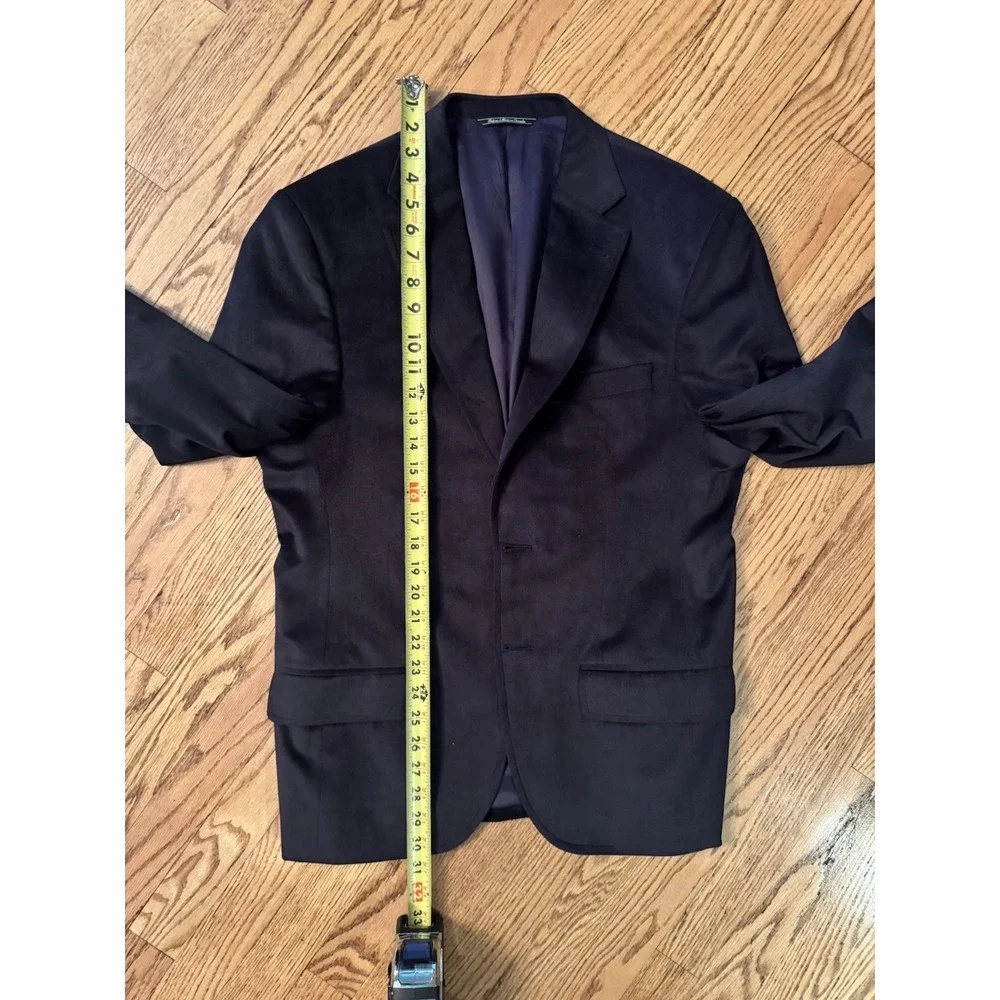 Jack Victor Suede Sport Coat 41R 3/4‎ Sleeve Altered