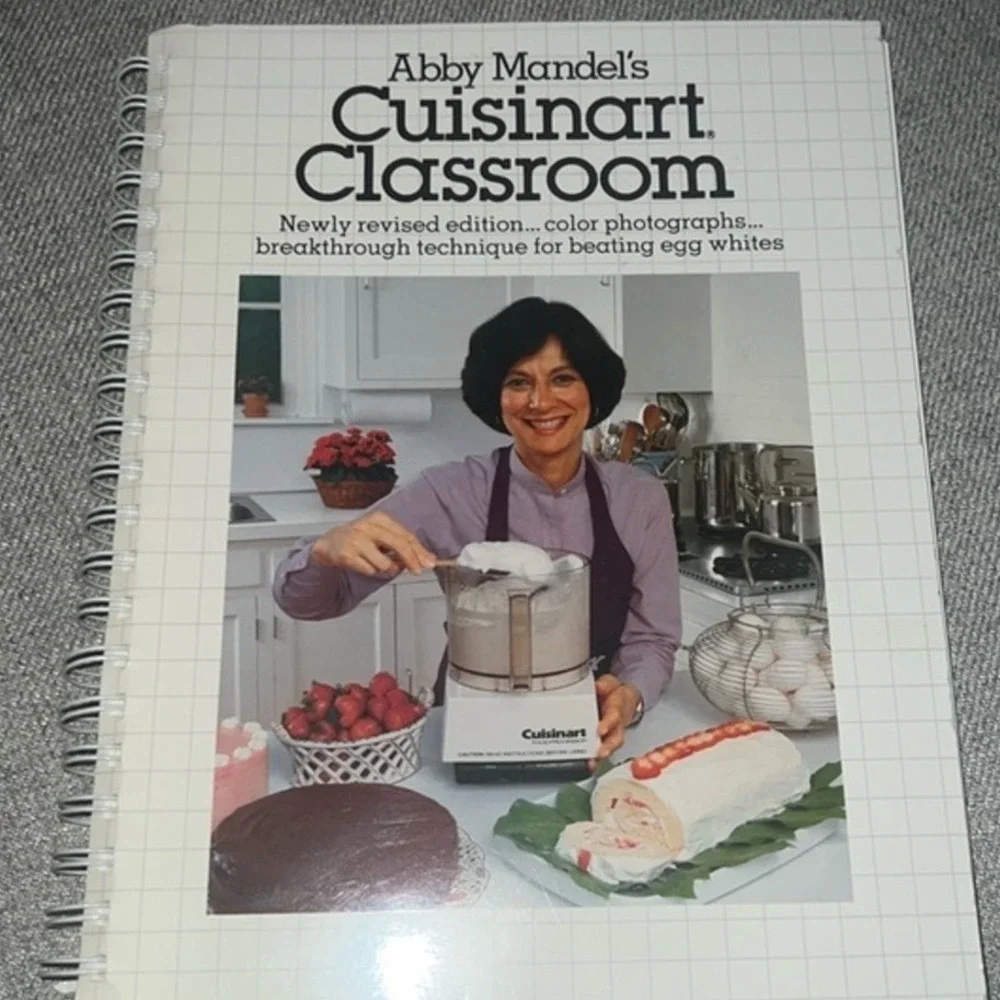 Cuisinart‎ Classroom Cookbook Abby Mandel OS White Good Spiral Food Processor