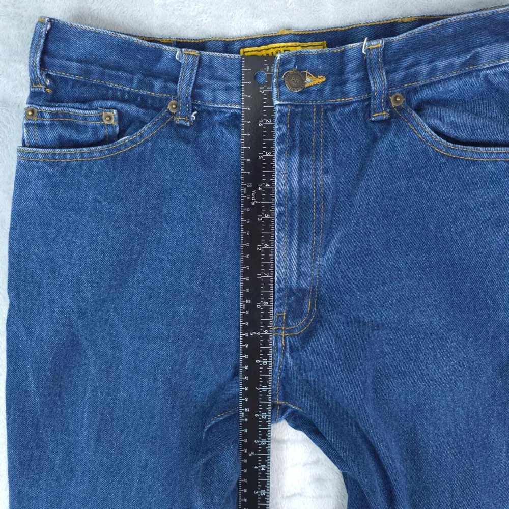 Real Ranch Premium Jeans Mens 33x36‎ Blue Cotton Denim Straight Leg Workwear
