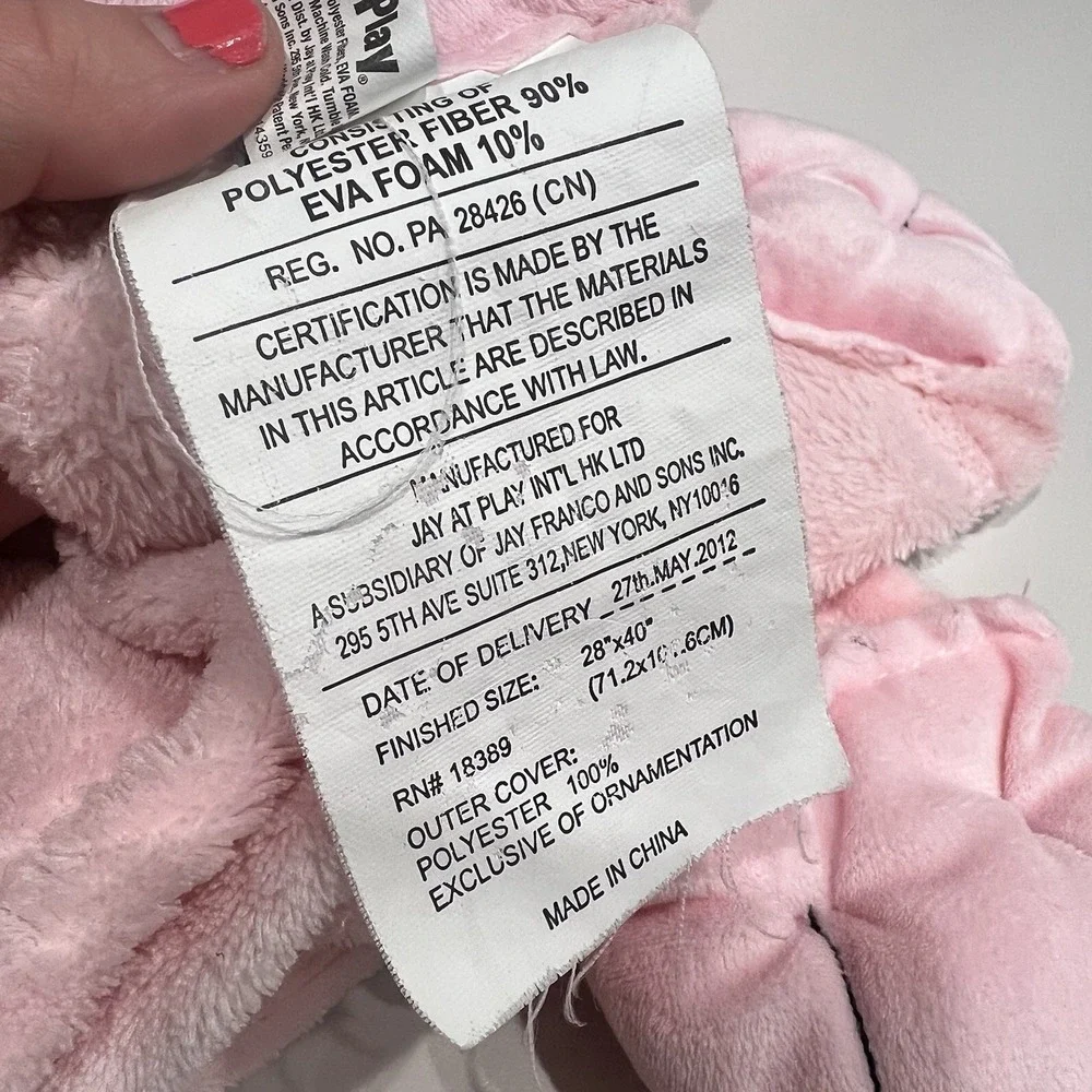 Pink 2012 Cuddleuppets Puppet Blanket Pink Dog 28