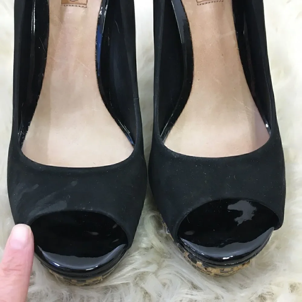 SCHUTZ black suede