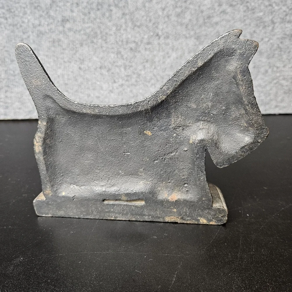 Vintage Cast Iron Scotty Dog‎ Door Stop Bookend Figurine