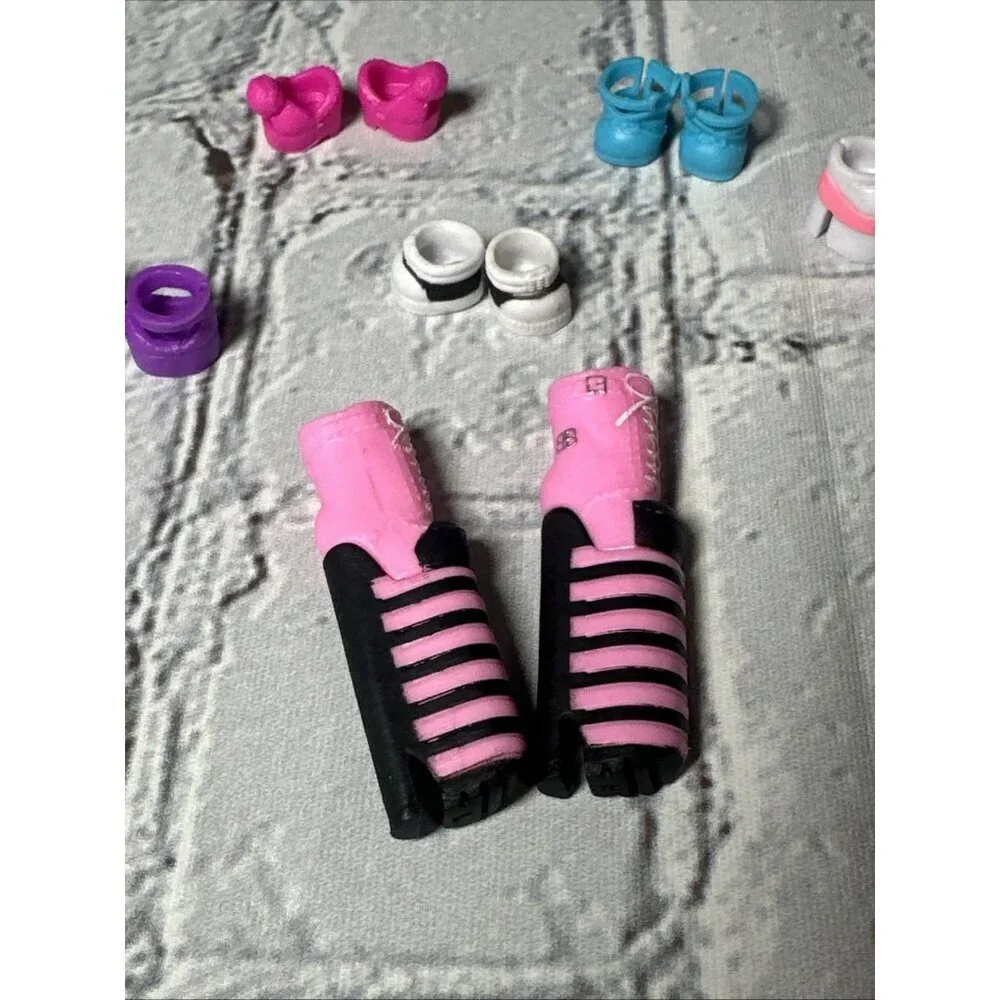 6 Pair of LOL Surprise OMG Doll Shoes Platform Boots Shoes