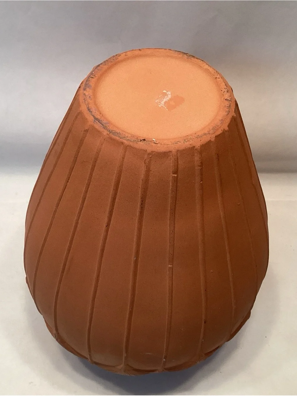 Vintage Laslo Mikasa Vase Gingko Leaf Or Lotus Flower Glazed Interior 9” X 6.5”