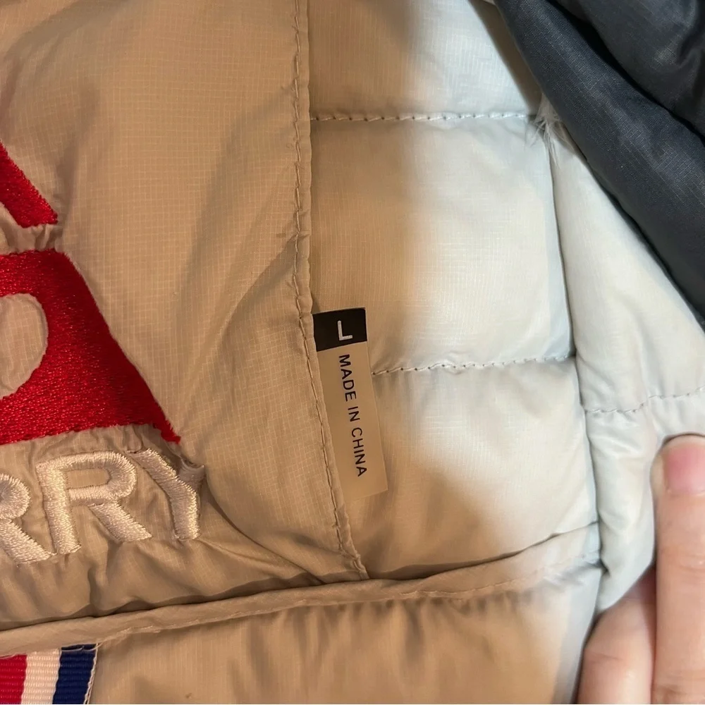 Gerry Men’s Down Puffer Jacket Blue & Black Colorblock - Size Large