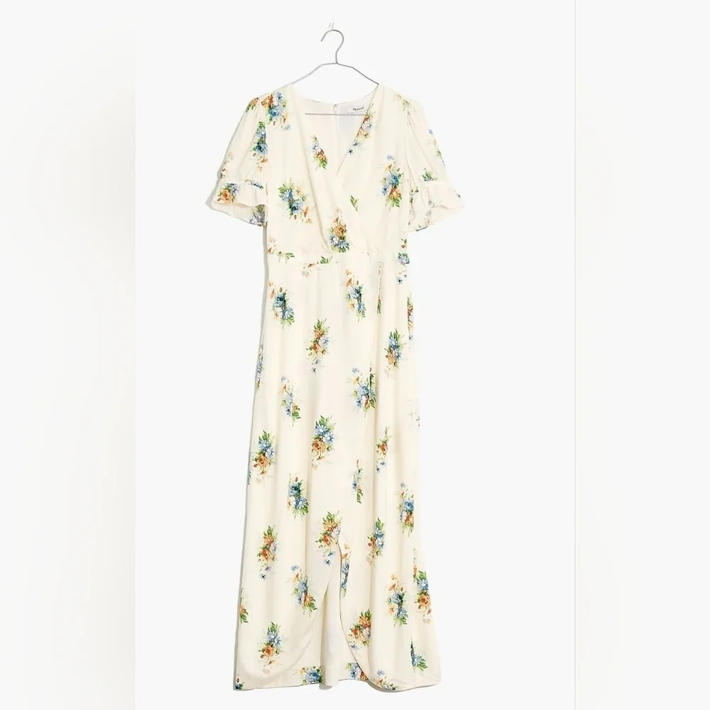 Madewell,  Ruffle-Sleeve Maxi Dress,Classic Corsage, Size 4‎