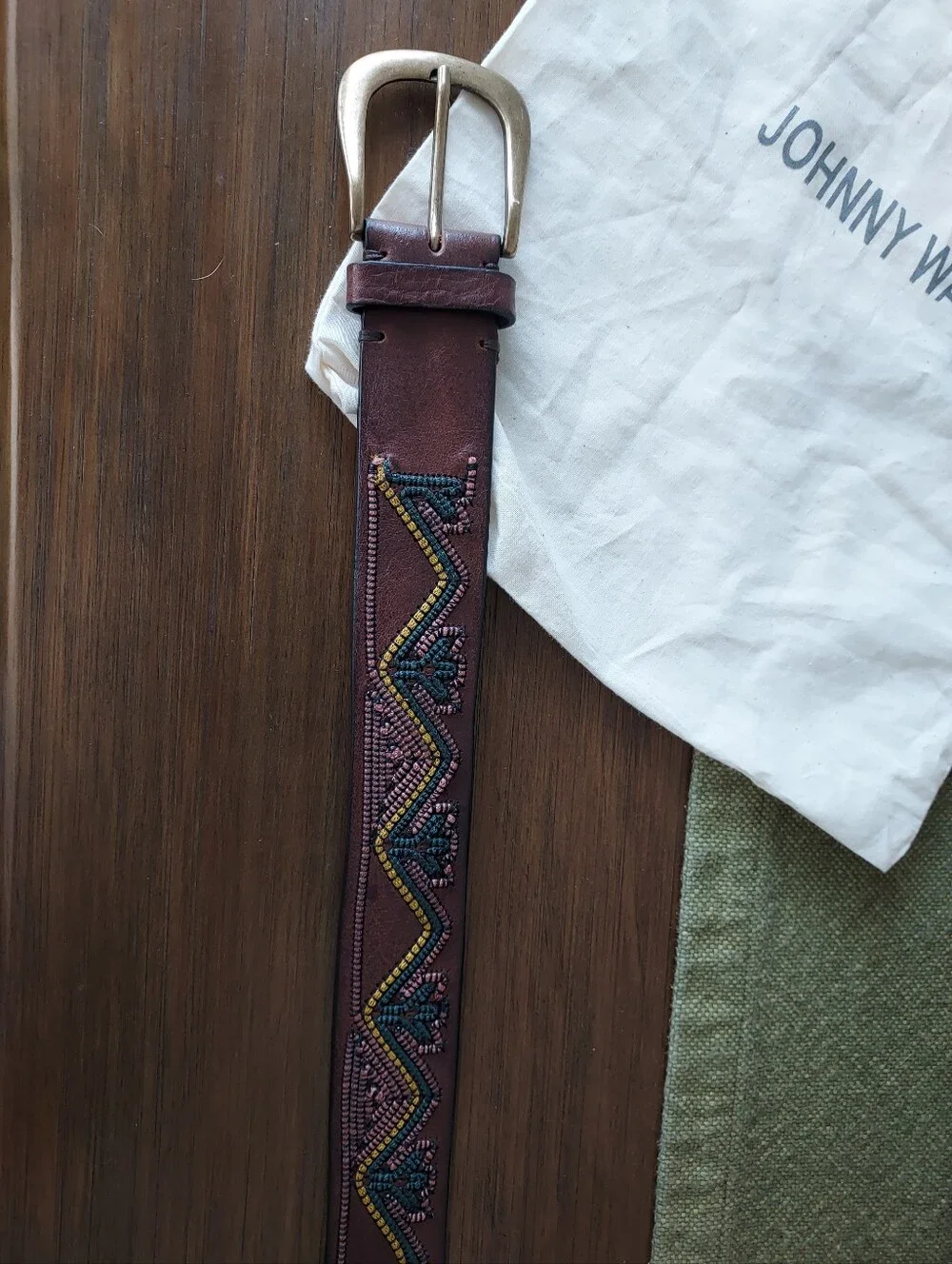Johnny Was leather belt