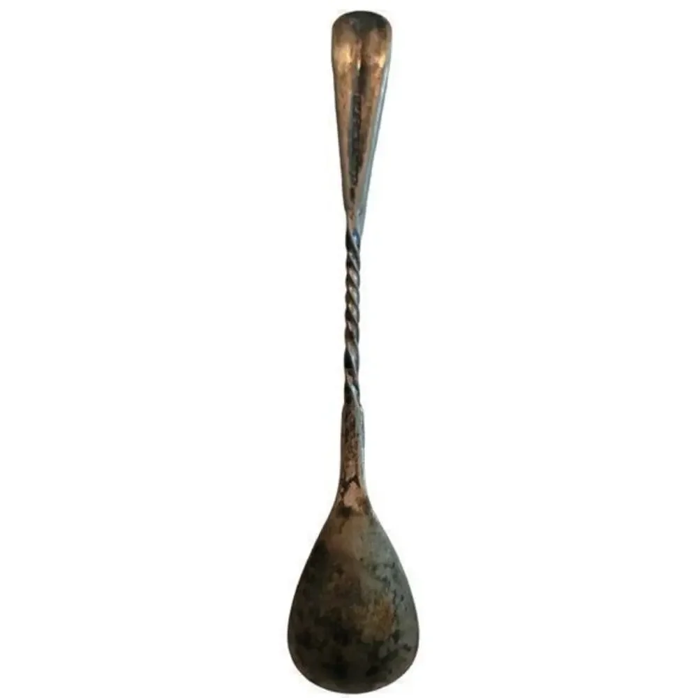 Antique Twisted Handle NF Silver Co 1877‎  Egg Spoon