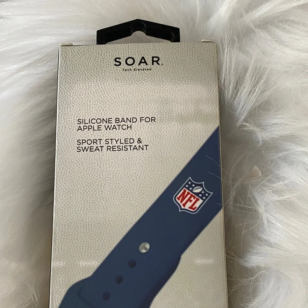 NFL Dolphins Orange Silicone Watch Band for Apple Watch NIB