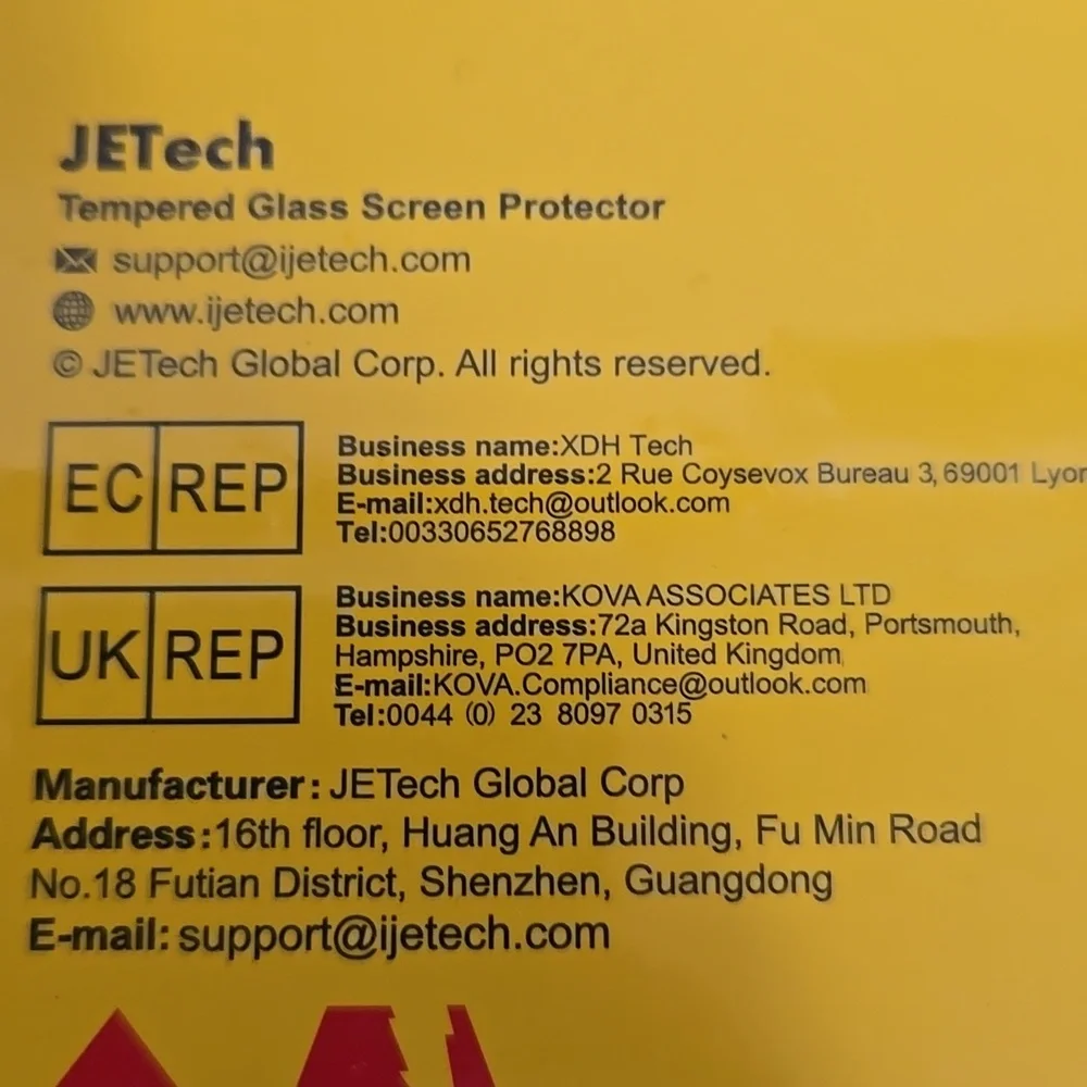 Jetech tempered glass