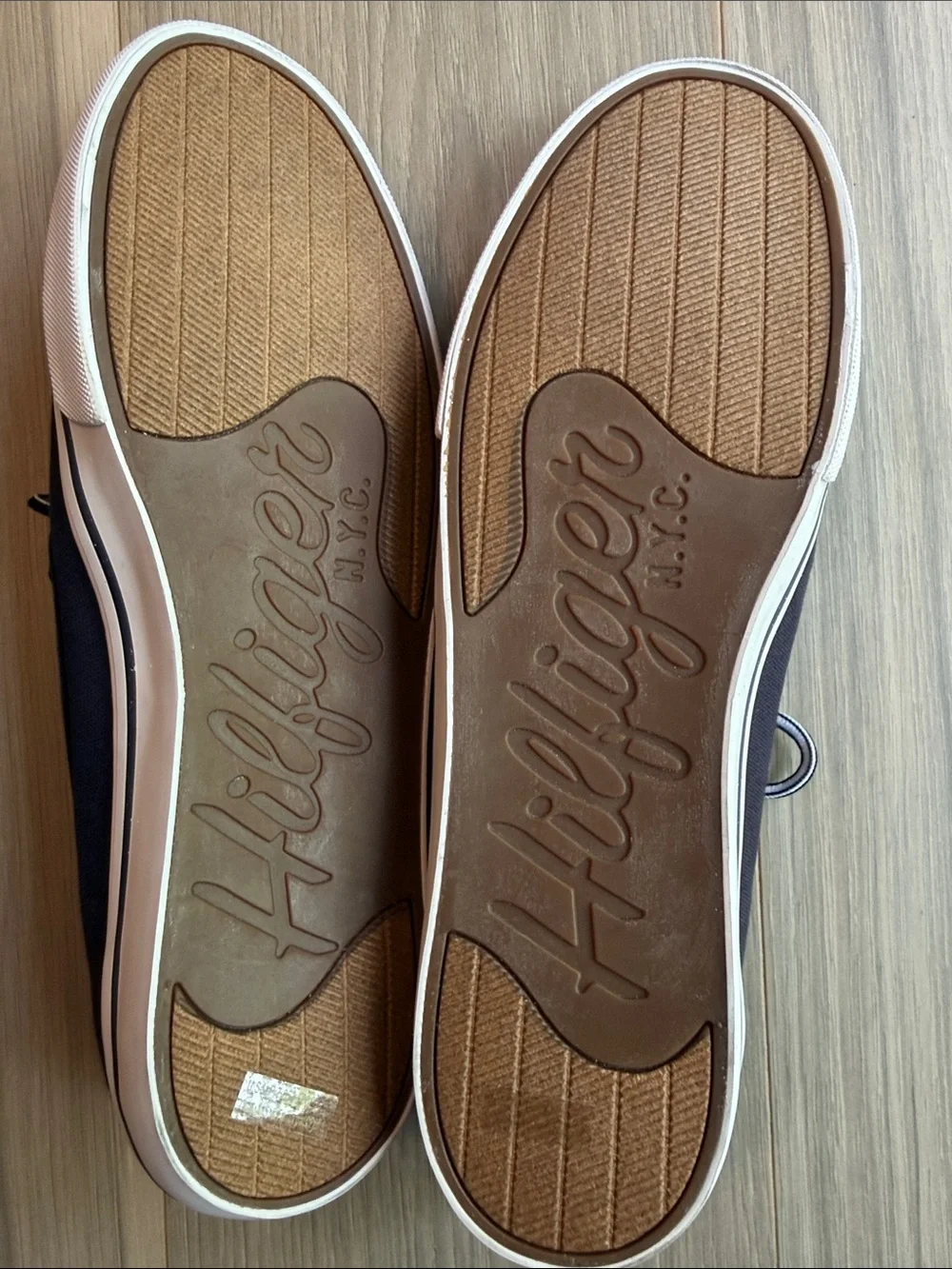 Tommy Hilfiger Men’s Dark Navy Pharis Canvas Boat Shoes Size 12