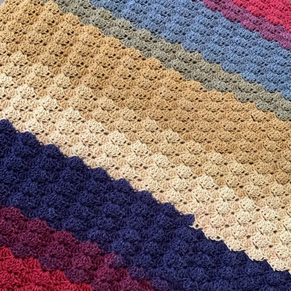 Handmade stripes blue