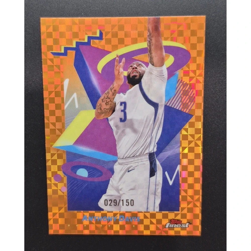 2025 Topps Finest Anthony Davis #238 Orange X-Fractor /150 Wizards Lakers