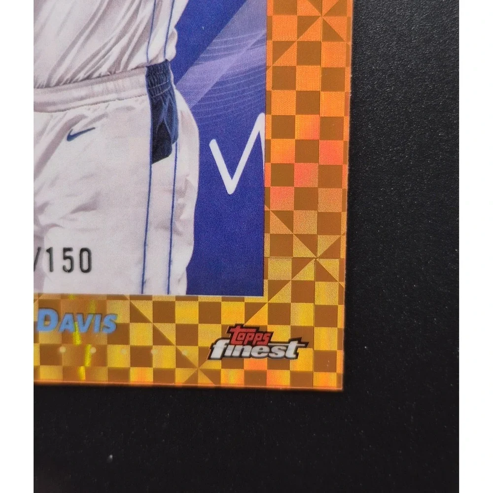 2025 Topps Finest Anthony Davis #238 Orange X-Fractor /150 Wizards Lakers