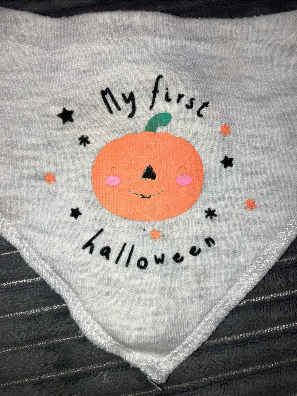6/$15 My First Halloween Pumpkin Baby Bib from Modern Baby