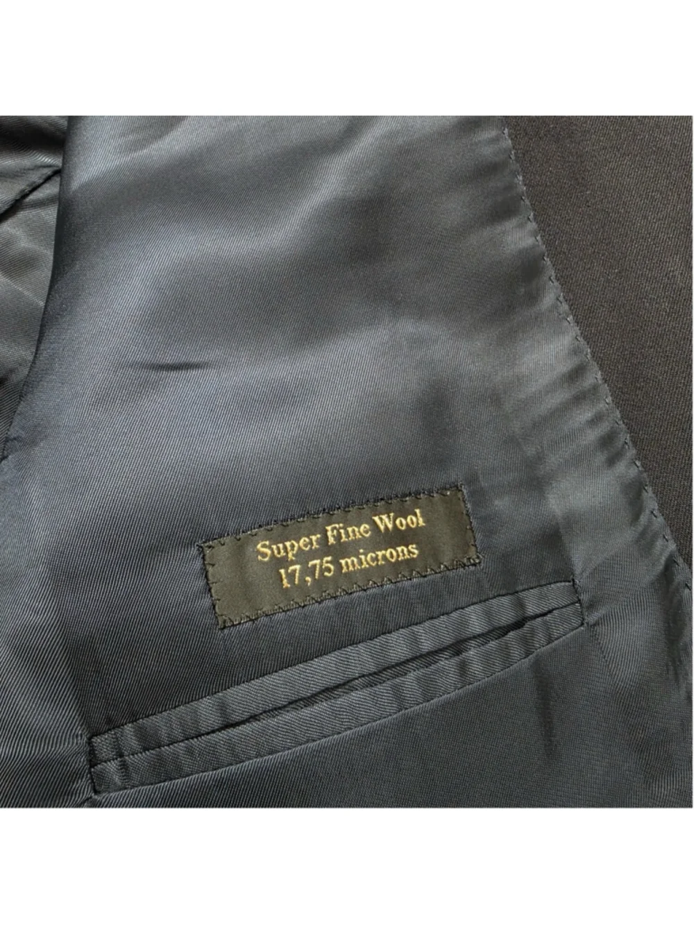 Corneliani Jacket 46L Black 100% Virgin Wool Italy Tailored Mens