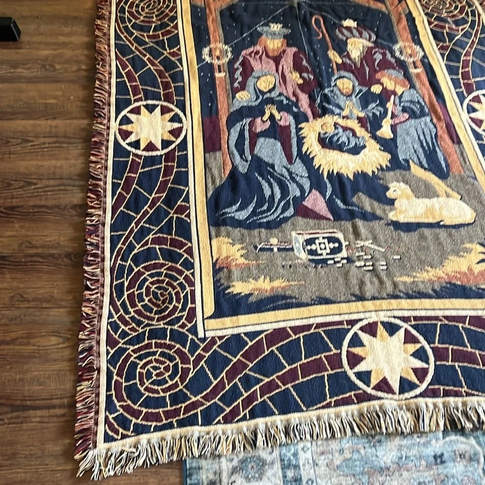 Vintage tapestry throw