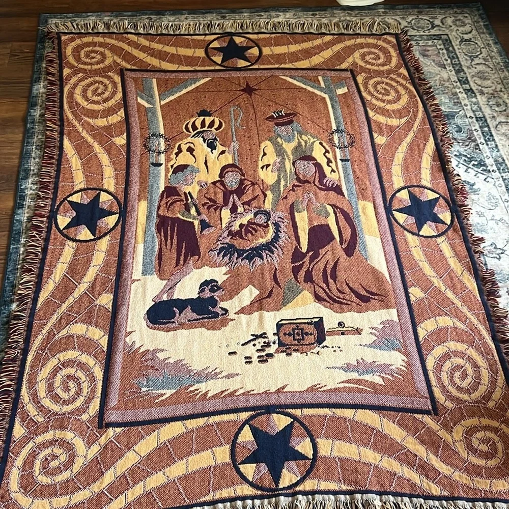 Vintage tapestry throw