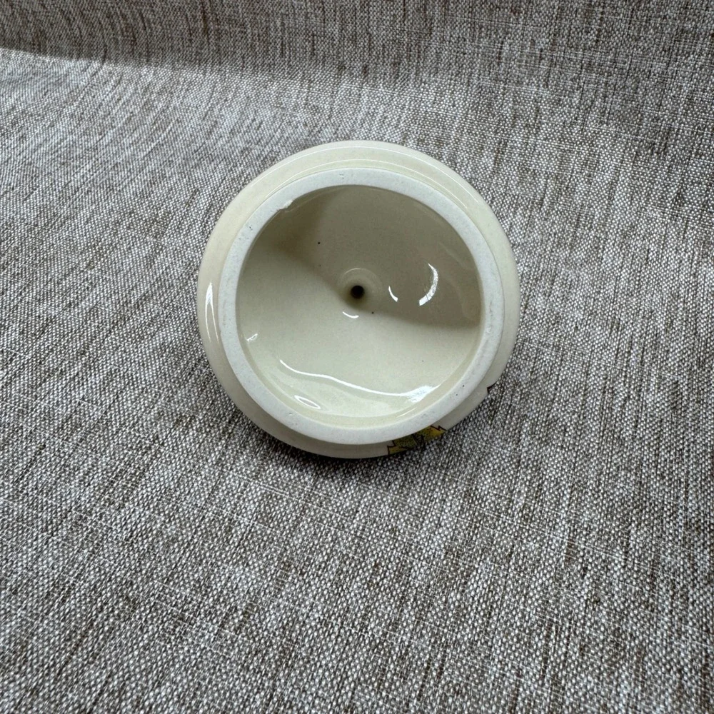 Vintage Pier 1 Macintosh Earthenware Sugar Bowl W/ Lid Macintosh Pears Berries