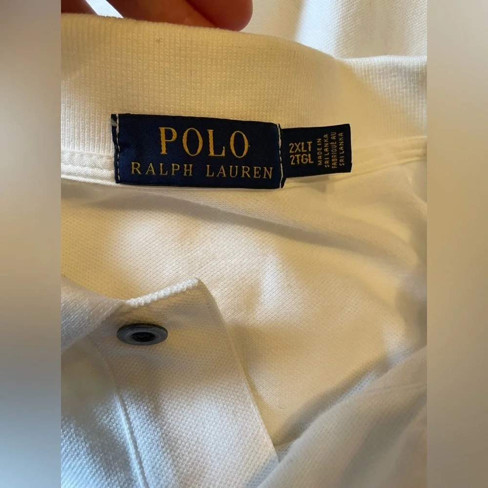 Polo Ralph Lauren White Polo Shirt Yacht Club Embroidered Nautical Size 2XLT