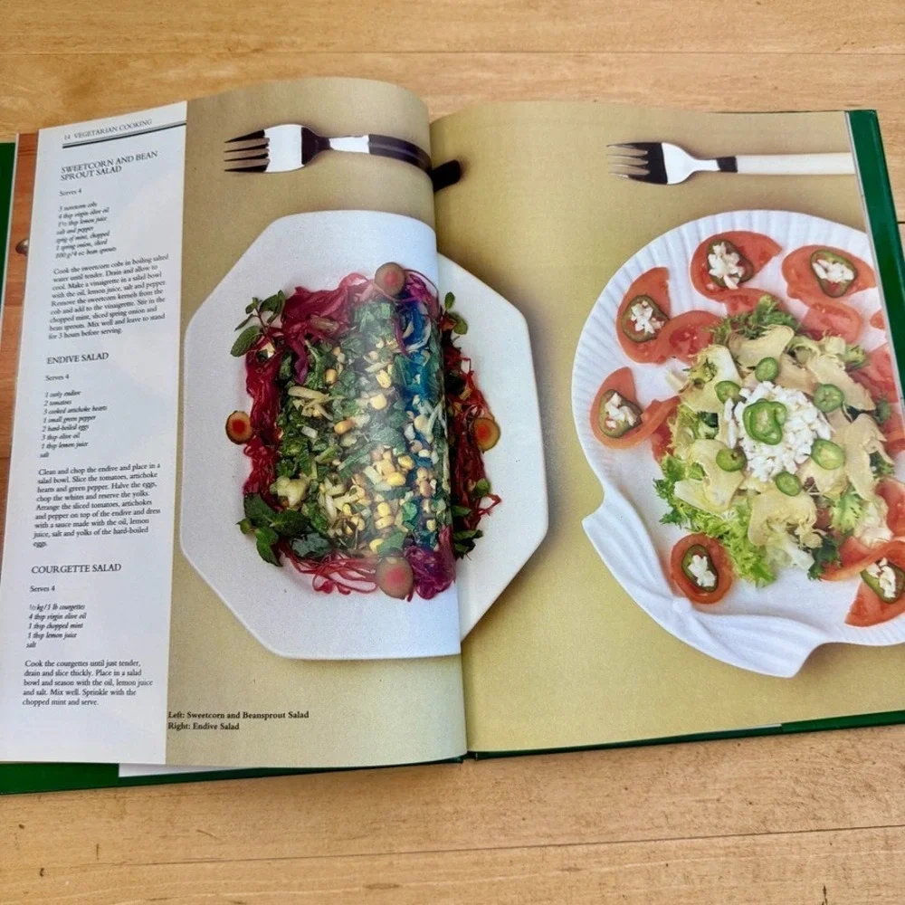 1993 All Colour Vegetarian Cooking‎ Cookbook Full-Color 240 Easy Recipes
