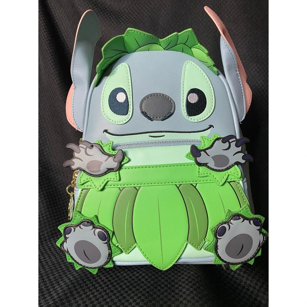 Disney Loungefly Stitch Luau Cosplay Mini Backpack Blue WDBK1488 New