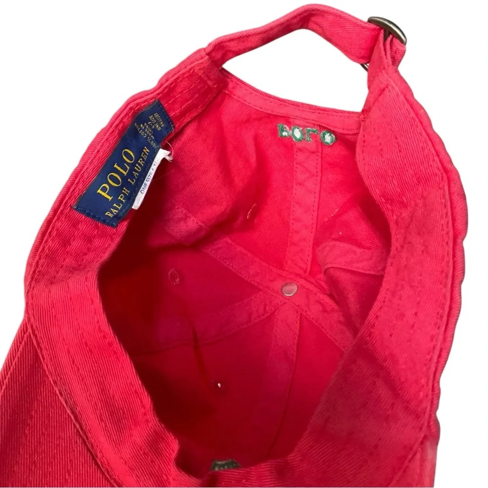 Polo by Ralph Lauren Red‎ and Green Embroidered Hat