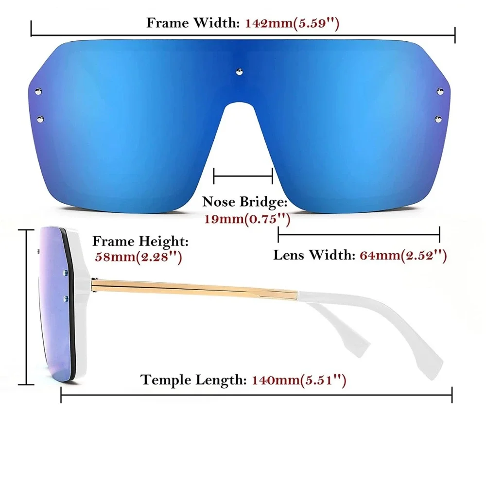 Eye Wear Sunglasses UV400‎ Protection Pink Mirror Lens Women Female Luxury Gafas