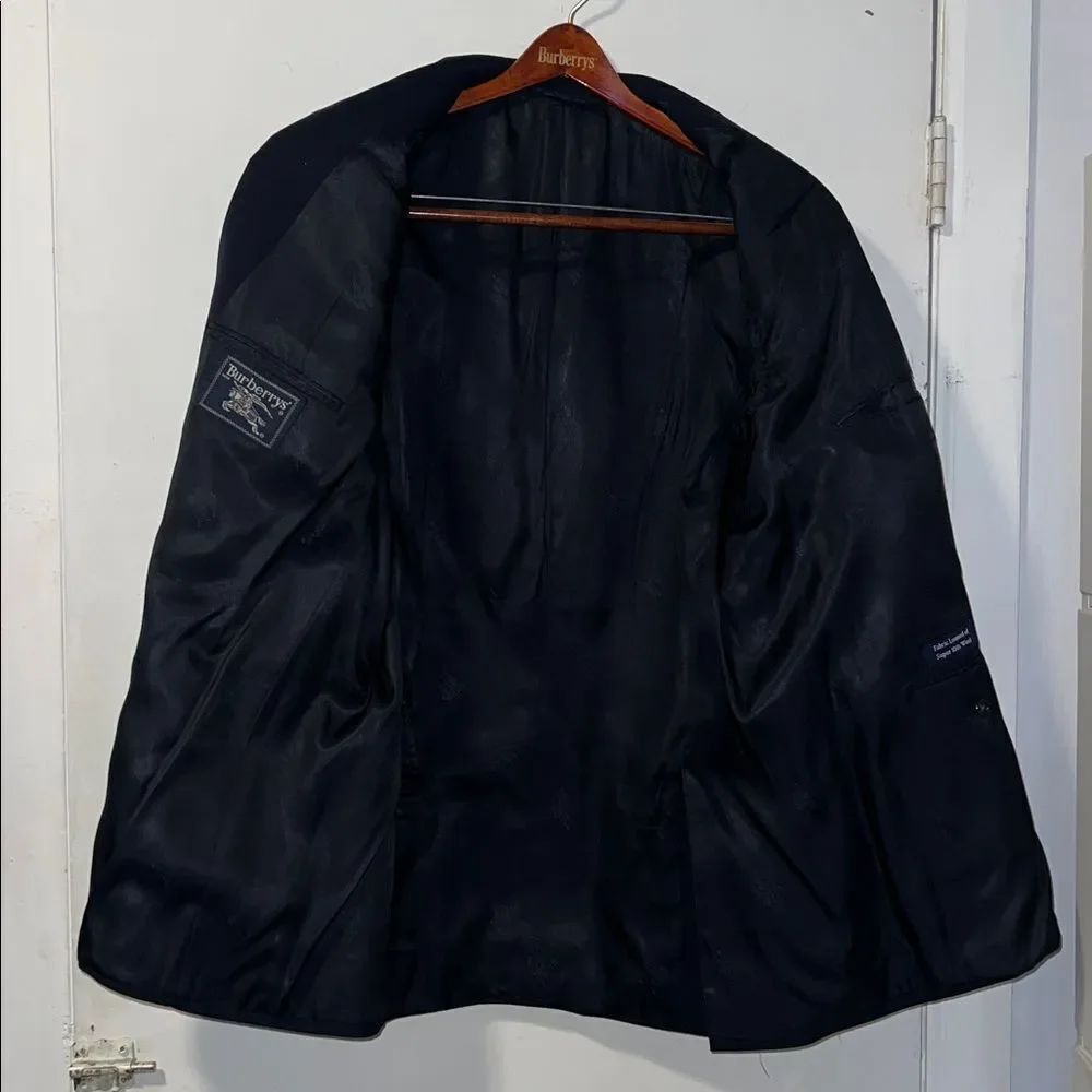 BURBERRY Black Wool Blazer-41R