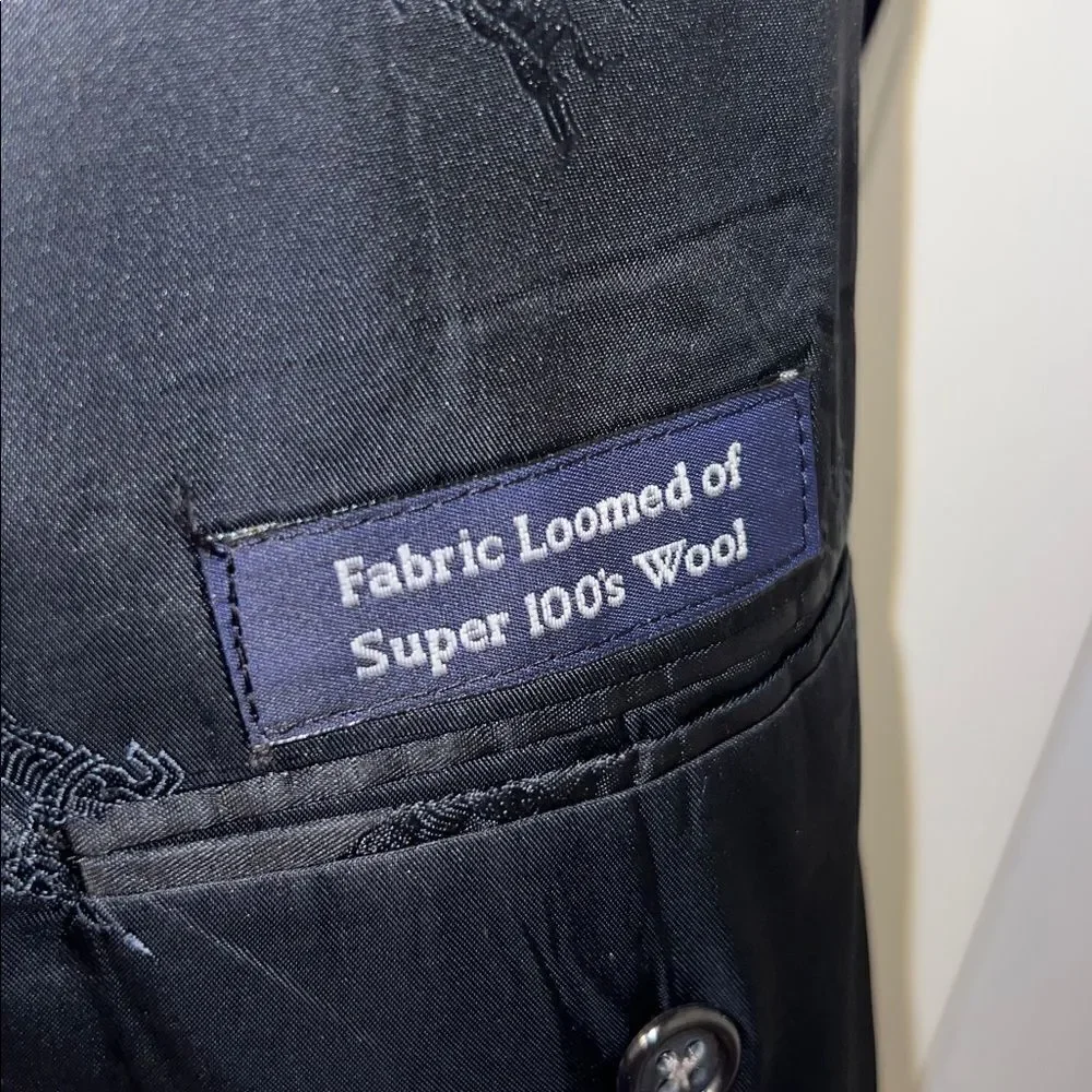BURBERRY Black Wool Blazer-41R