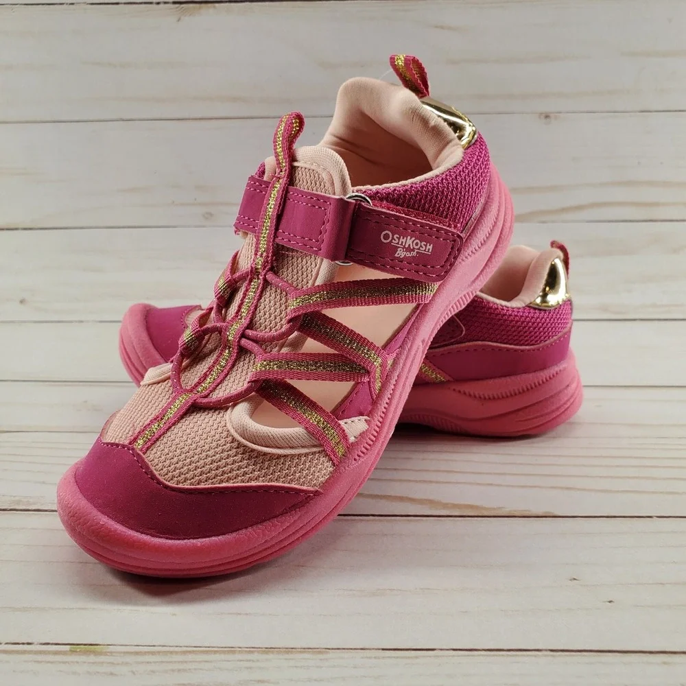 OshKosh Girls Size‎ 11 Sandals Pink Charis Summer Bump Toe