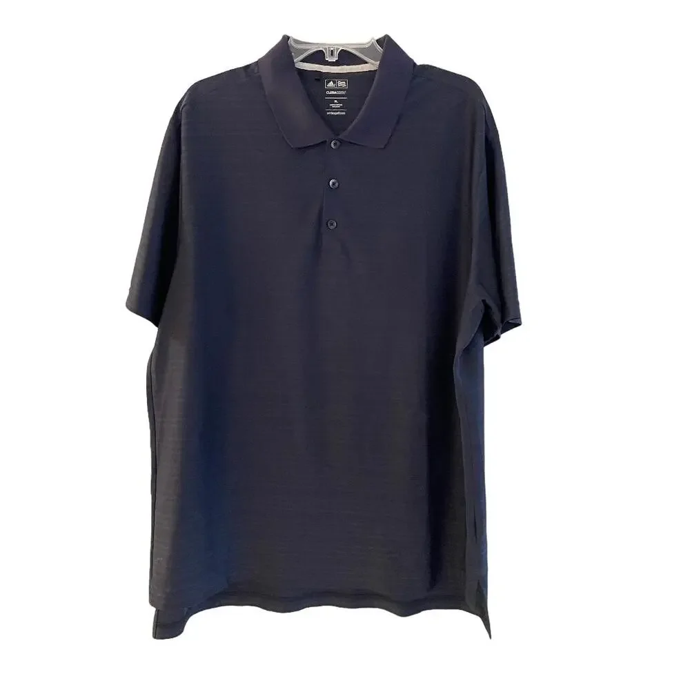 Adidas Mens Size XL Navy Blue‎ Performance Golf Polo Shirt Short Sleeve