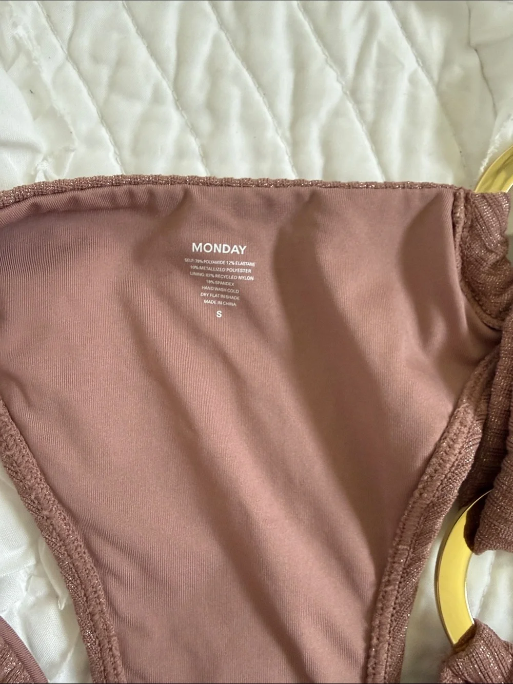 Monday Swimwear ribbed bikini