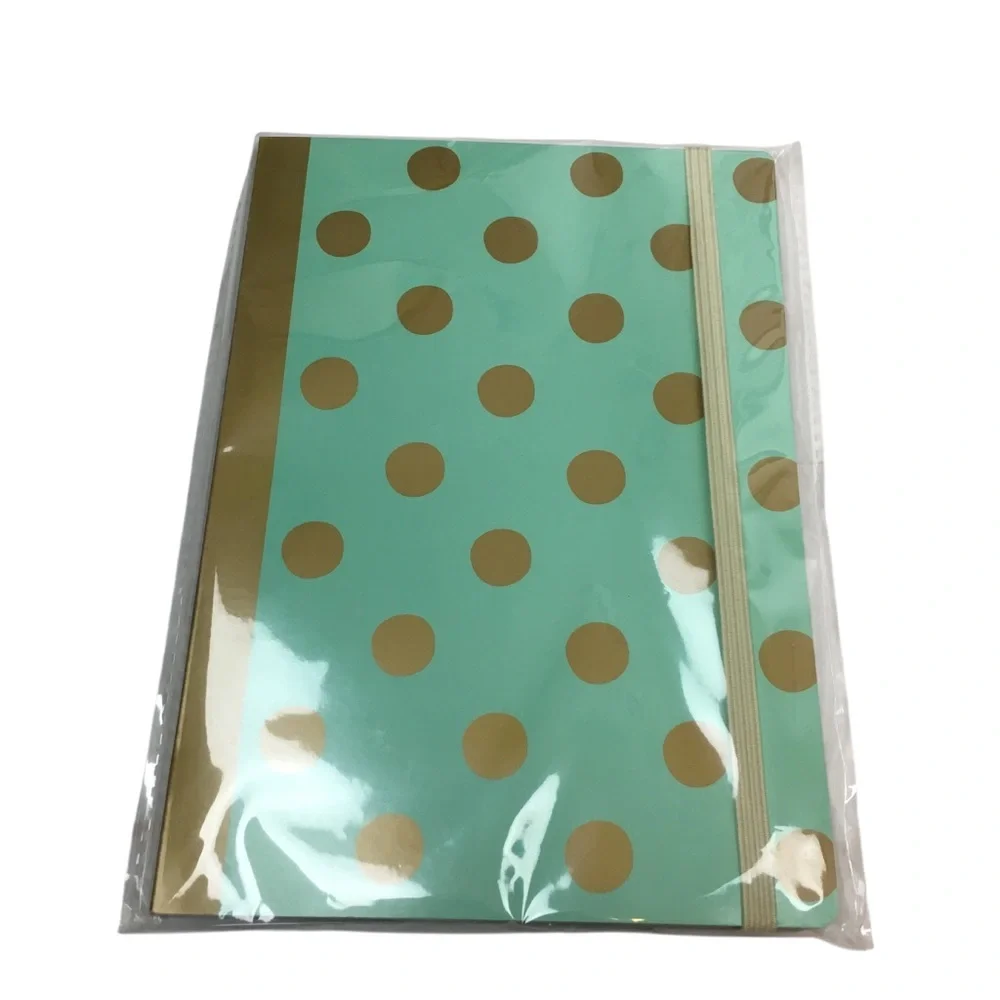 Planner Kit Stationery Set Journal Mechanical Pencils Teal Gold Dot Target NWT