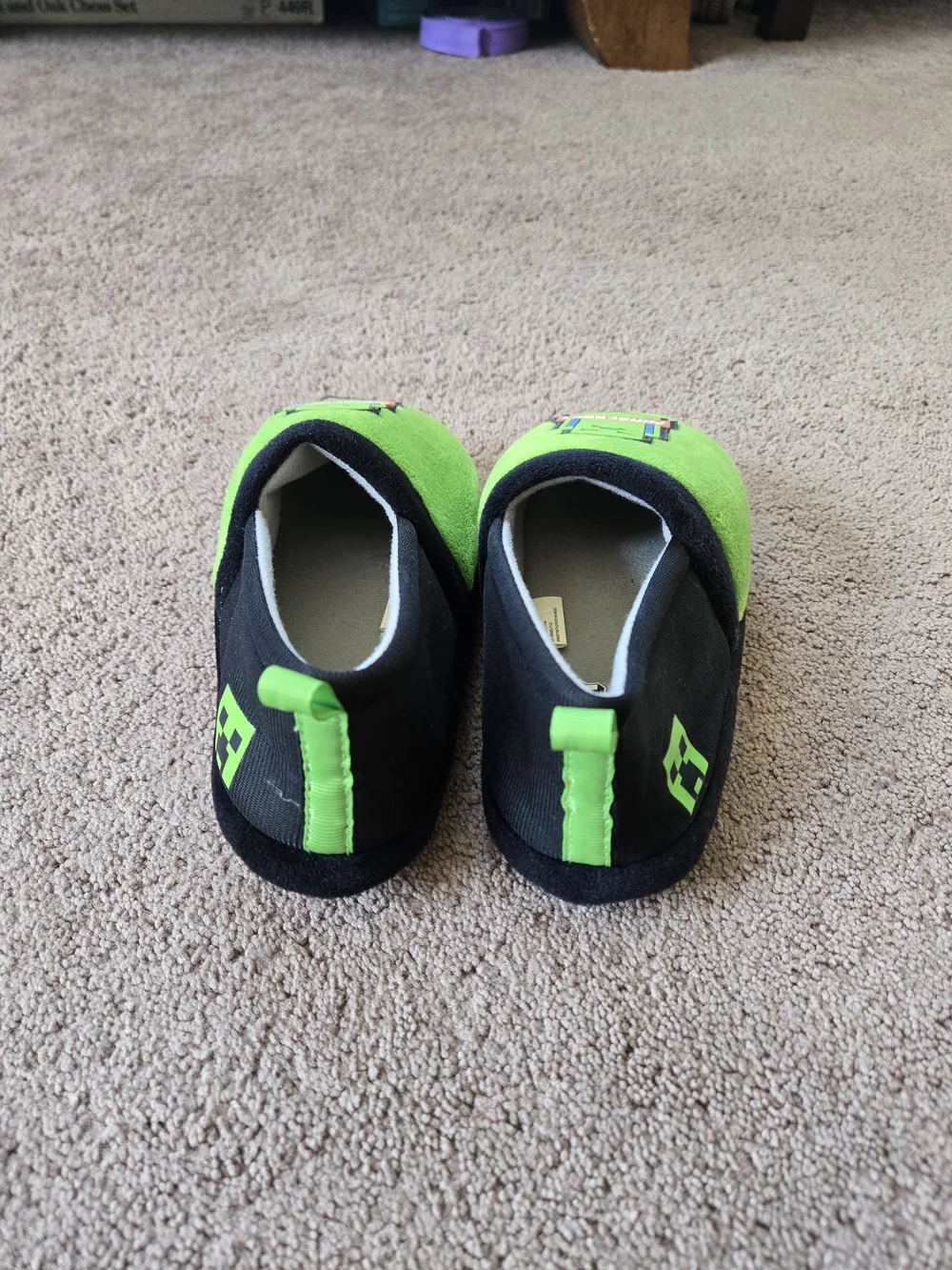 Minecraft Creeper Kids Slippers