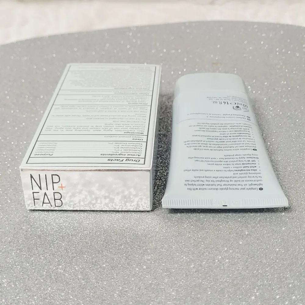 Nip + Fab Post Glycolic Fix Oil Free Moisturizer Face SPF 30 New Sealed Tube